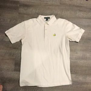 Men’s Medium Master’s white Golf Polo